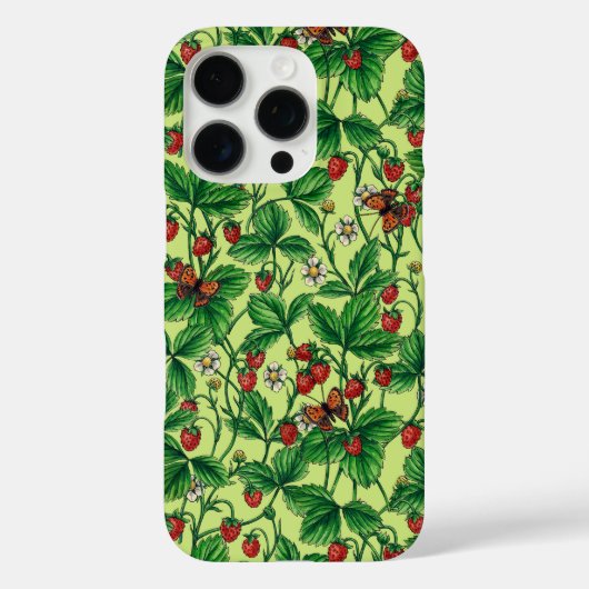 Wilde aardbeien op honingdauw Case-Mate iPhone case (Achterkant)