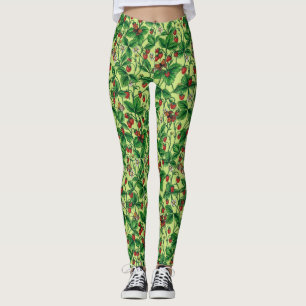 Wilde aardbeien op honingdauw leggings