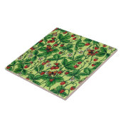 Wilde aardbeien op honingdauw tegeltje (Zijkant)