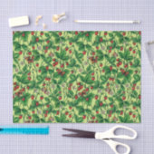 Wilde aardbeien op honingdauw tissuepapier (Craft)