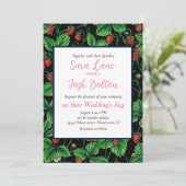 Wilde aardbeien op zwart kaart (Staand voorkant)