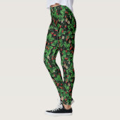 Wilde aardbeien op zwart leggings (Links)