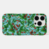 Wilde aardbeien op zwembad blauw Case-Mate iPhone case (Achterkant (horizontaal))