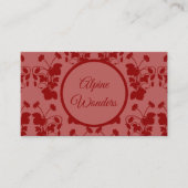 Wilde aardbeien Pattern Visitekaartje (Voorkant)