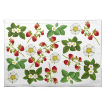 Wilde aardbeien Placemat