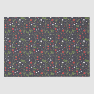 Wilde aardbeien (Polar Night) - Weefselpapier Tissuepapier