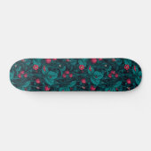 Wilde aardbeien, rood en blauw persoonlijk skateboard (Horizontaal)