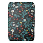 Wilde aardbeien rood/geel/blauw/zwart badmat (Voorkant Verticaal)
