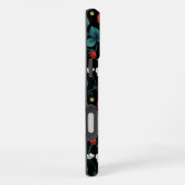 Wilde aardbeien rood/geel/blauw/zwart iPhone hoesje (Rechterkant)