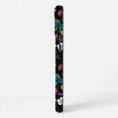 Wilde aardbeien rood/geel/blauw/zwart iPhone hoesje (Linkerkant)