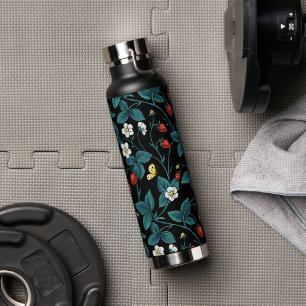 Wilde aardbeien rood/geel/blauw/zwart waterfles