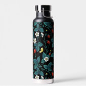 Wilde aardbeien rood/geel/blauw/zwart waterfles (Links)