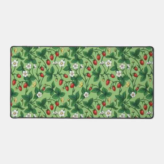 Wilde aardbeien rood/geel/groen/ bureaumat (Voorkant)