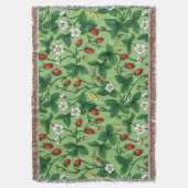 Wilde aardbeien rood/geel/groen/ deken (Voorkant Verticaal)