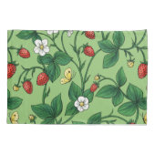 Wilde aardbeien rood/geel/groen/ kussensloop (Achterkant-Links)