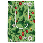 Wilde aardbeien rood/geel/groen/ medium cadeauzakje (Achterkant)