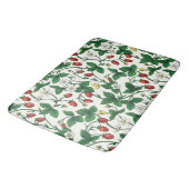 Wilde aardbeien rood/geel/groen/off white badmat (Gekanteld)
