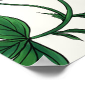 Wilde aardbeien rood/geel/groen/off white poster (Hoek)