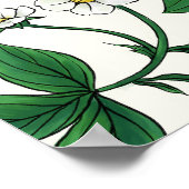 Wilde aardbeien rood/geel/groen/off white poster (Hoek)
