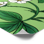Wilde aardbeien rood/geel/groen/ poster (Hoek)