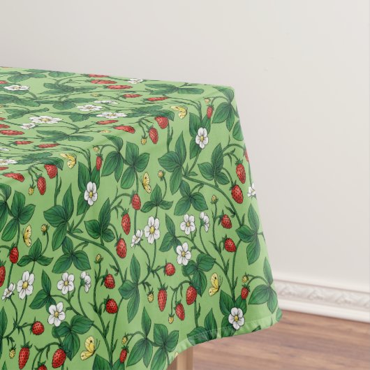 Wilde aardbeien rood/geel/groen/ tafelkleed (Voorbeeld)