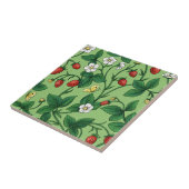 Wilde aardbeien rood/geel/groen/ tegeltje (Zijkant)
