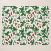 Wilde aardbeien rood/geel/groen/wit sherpa deken (Voorkant (horizontaal))