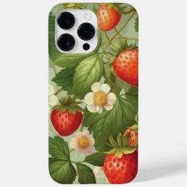 Wilde aardbeien Summer Vibe Waterverf Case-Mate iPhone 14 Pro Max Hoesje