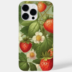 Wilde aardbeien Summer Vibe Waterverf Case-Mate iPhone 14 Pro Max Hoesje