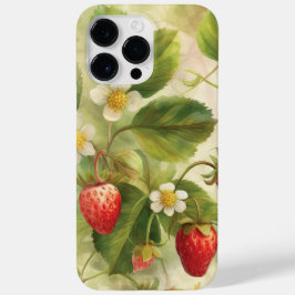 Wilde aardbeien Summer Vibe Waterverf Case-Mate iPhone 14 Pro Max Hoesje