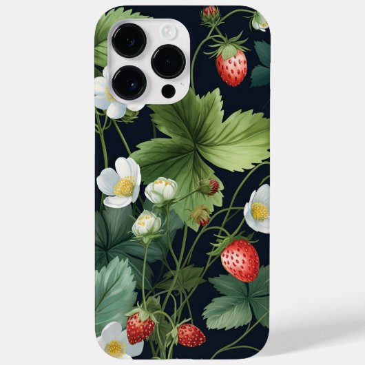 Wilde aardbeien Summer Vibe Waterverf Case-Mate iPhone Case (Achterkant)