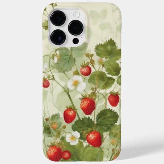 Wilde aardbeien Summer Vibe Waterverf Case-Mate iPhone Case (Achterkant)