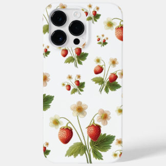 Wilde aardbeien Summer Vibe Waterverf Case-Mate iPhone 14 Pro Max Hoesje