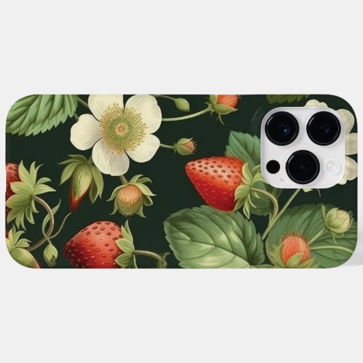 Wilde aardbeien Summer Vibe Waterverf Case-Mate iPhone Case (Achterkant (horizontaal))