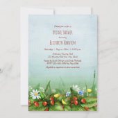 Wilde aardbeien Wilde bloemen weiden vrijgezellenf Kaart (Voorkant)