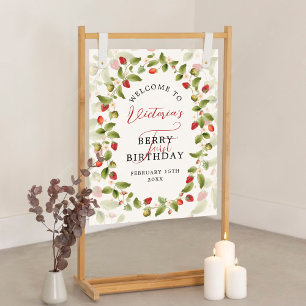 WILDE AARDBEIEN ZOETE BABY VERJAARDAG POSTER