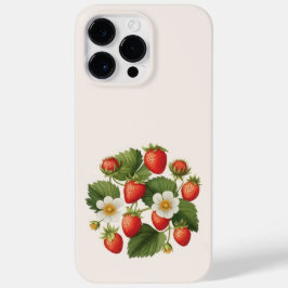 Wilde aardbeien Zomer Vibe Waterverf Case-Mate iPhone 14 Pro Max Hoesje