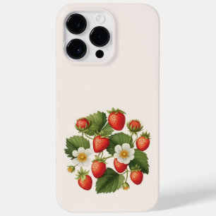 Wilde aardbeien Zomer Vibe Waterverf Case-Mate iPhone 14 Pro Max Hoesje
