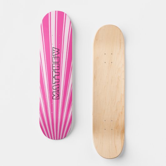 Wilde aardbeienband Funky Patroon Persoonlijk Skateboard (Voorkant)