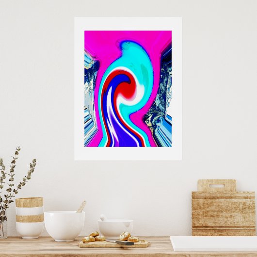 Wilde aardelementen poster (Keuken)