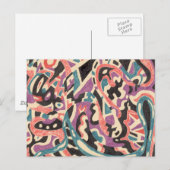 "Wilde" Abstract Briefkaart (Voorkant / Achterkant)