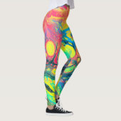 Wilde acrylvezels Abstract Leggings (Rechts)
