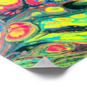 Wilde acrylvezels Abstract Poster (Hoek)