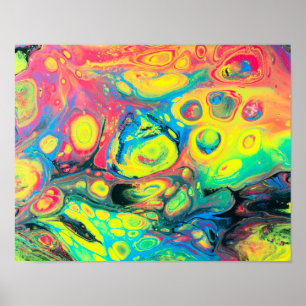 Wilde acrylvezels Abstract Poster