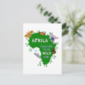 Wilde Afrika Briefkaart (Staand voorkant)