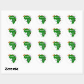 Wilde Afrika Ronde Sticker (Vel)