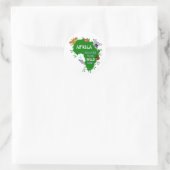 Wilde Afrika Ronde Sticker (Tas)