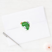 Wilde Afrika Ronde Sticker (Envelop)
