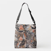 Wilde Afrikaanse dierlijke huid patroon Crossbody Tas (Achterkant)