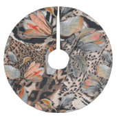 Wilde Afrikaanse dierlijke huid patroon Kerstboom Rok (Voorkant)